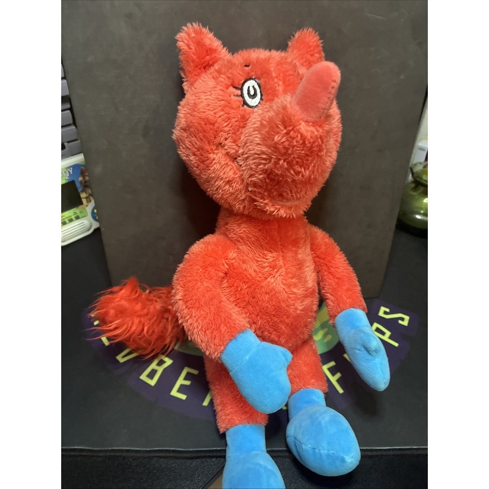 Dr Seuss Fox in Socks Plush Kohls Cares Orange Blue Stuffed Animal Toy
